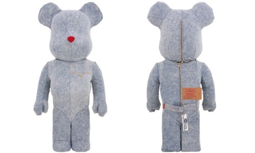 MEDICOM TOY x Levi's 第三弹合作 WASH DENIM BE@RBRICK 1000％
